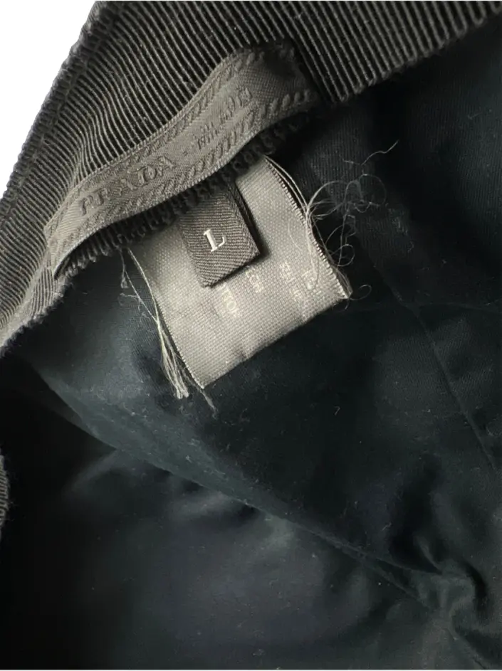 Boné Prada Re-Nylon Preto - EEY217 Original | Etiqueta Única