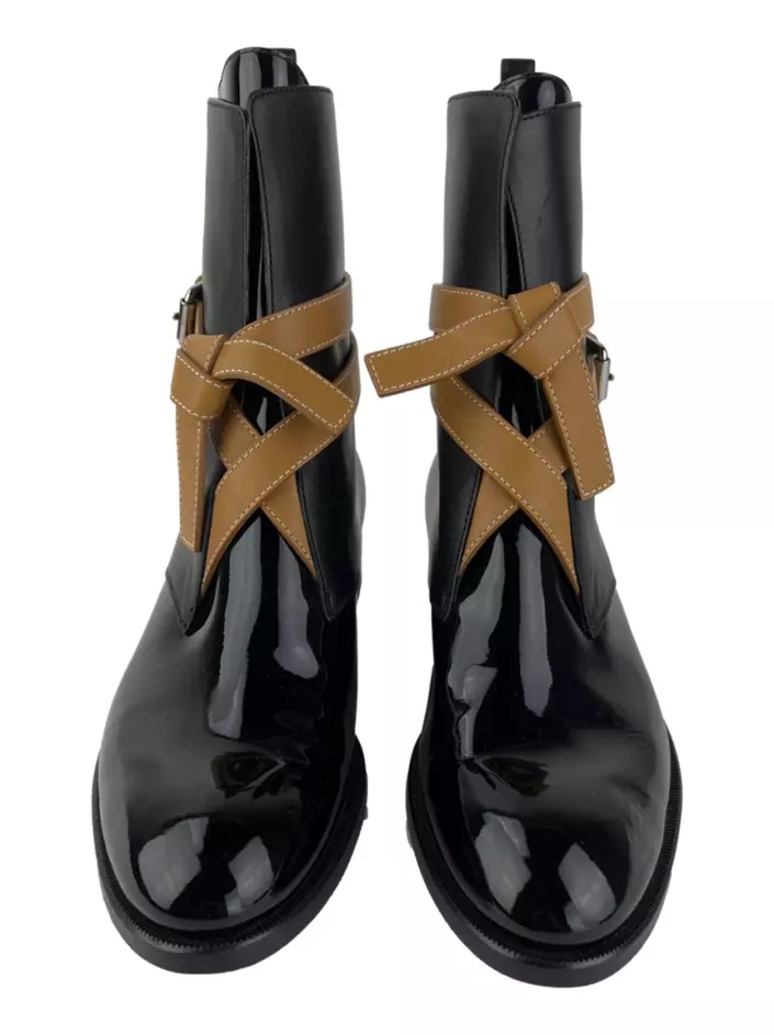 Bota Louis Vuitton Ankle Boots Preta Original - GWF402