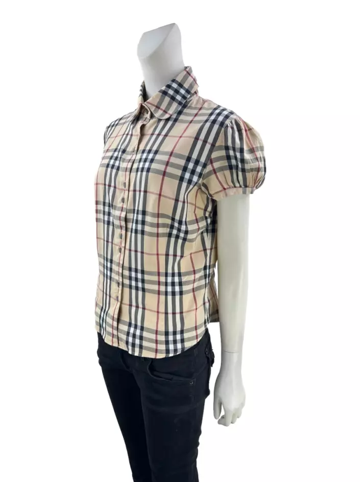 Camisa Burberry Vintage Check Estampado Original Etiqueta Unica