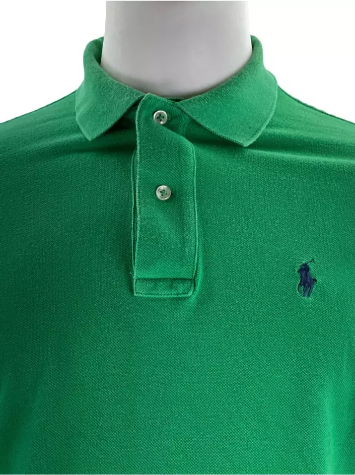 Camisa Polo Ralph Lauren Polo Tecido Verde Limão Original - TNY113