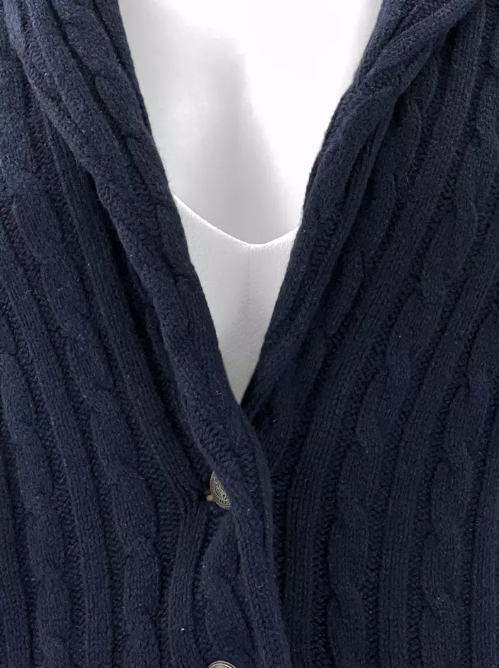 Casaco Massimo Dutti Cashmere Azul Marinho Original Etiqueta Nica