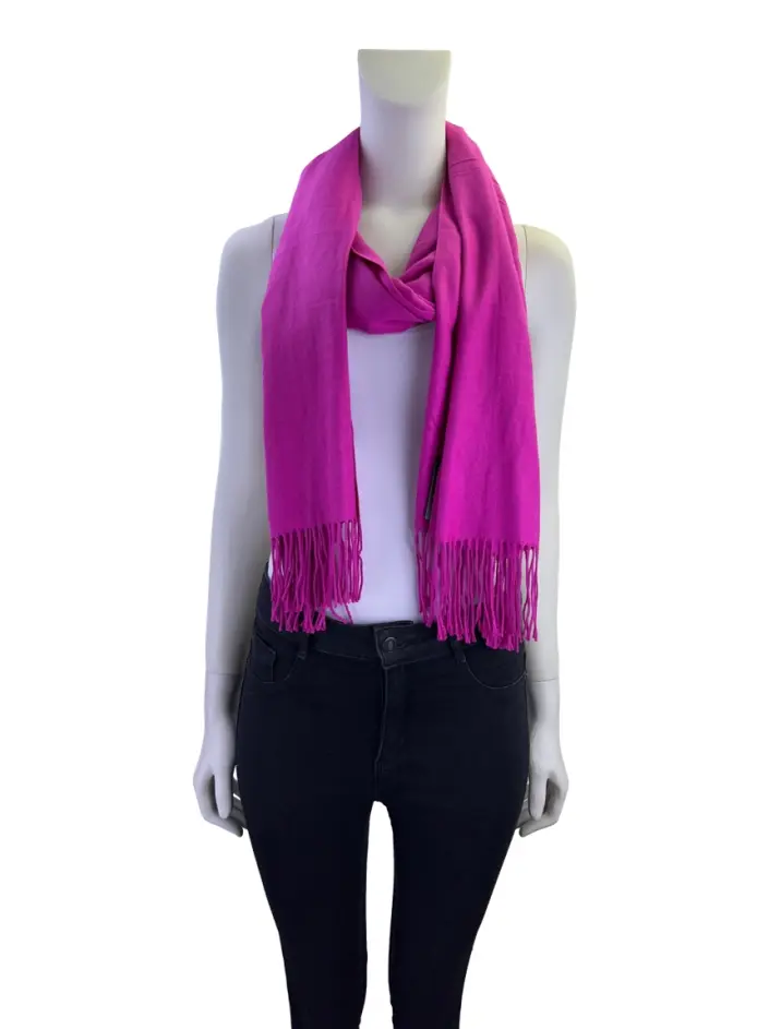 Franja Rosa Echarpe SouQ Franjas Rosa Original - CHJH37 | Etiqueta Única