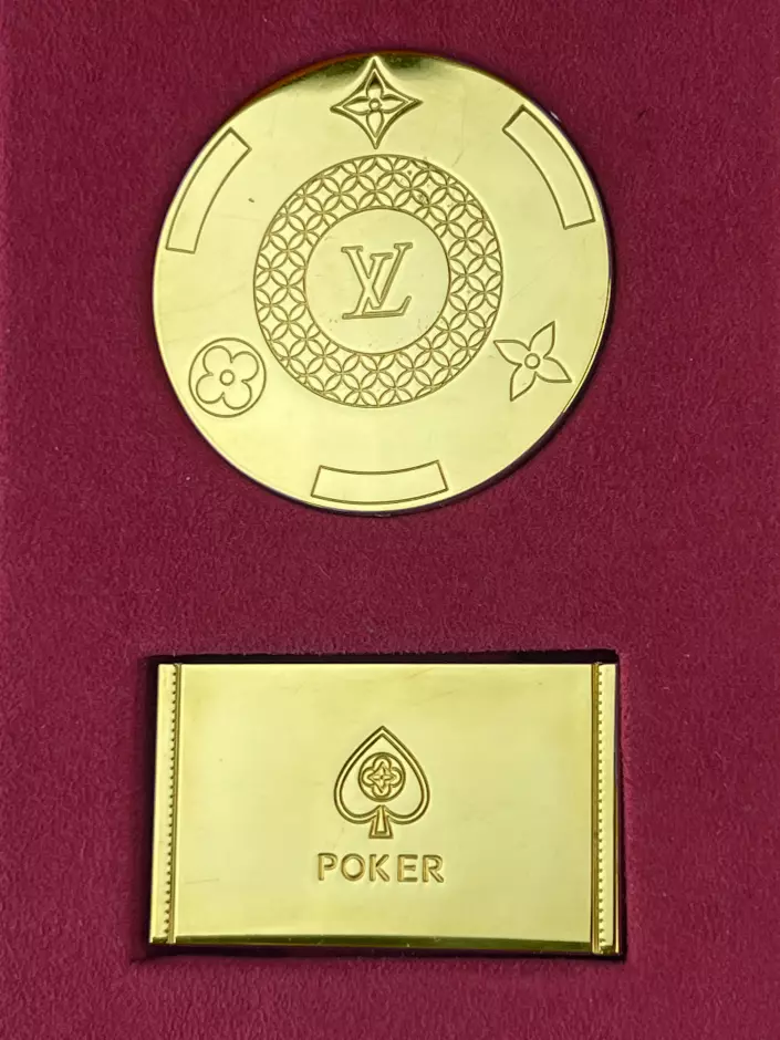 Kit Louis Vuitton Jogo de Poker Damier Ebene Original - SZ4696