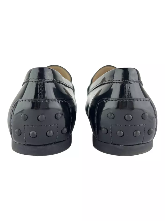 Loafer Tod s Verniz Preto Original CGOM85 Etiqueta Única