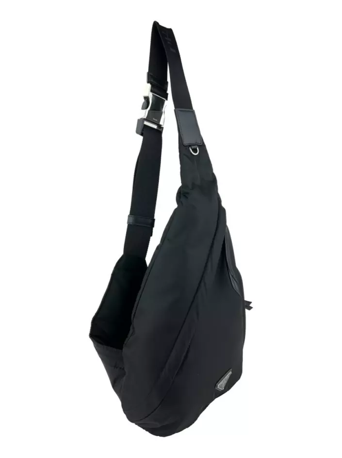 Mochila Prada Re-Nylon Preta Original - KTE9 | Etiqueta Única