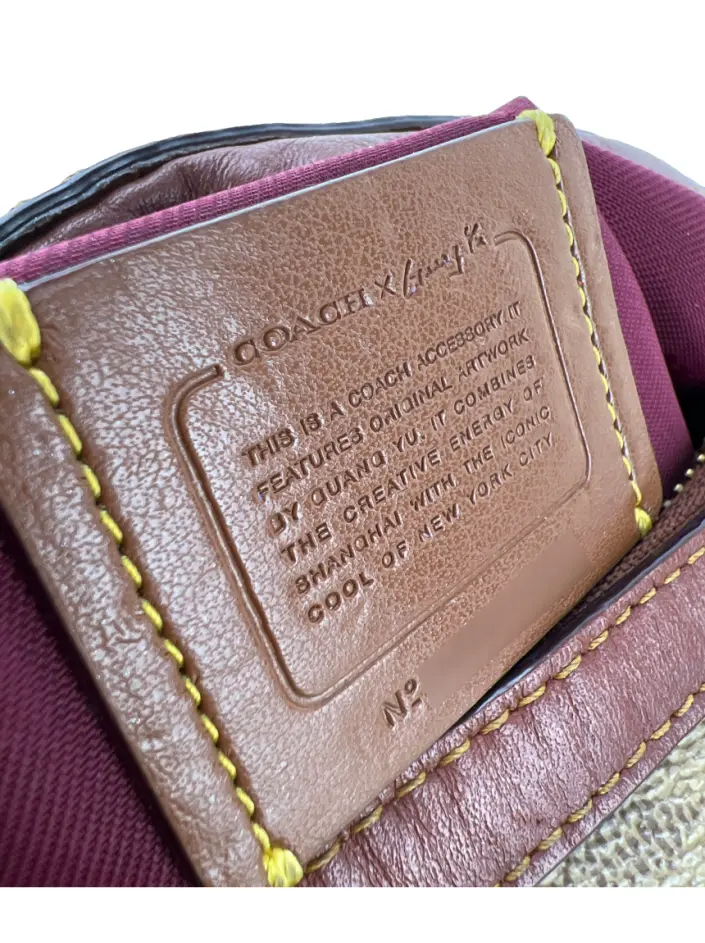 Pochete Coach X Guang Yu Belt Bag Rexy Logo Marrom - CHYT1
