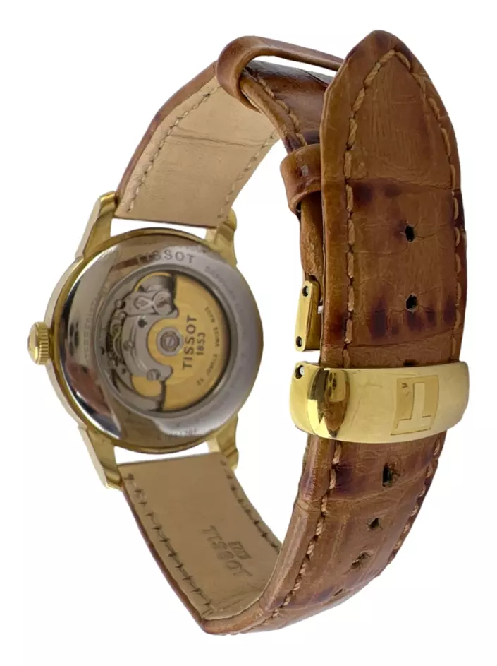 Rel gio Tissot Le Locle 150 Years Quartz Dourado Original CEFN1