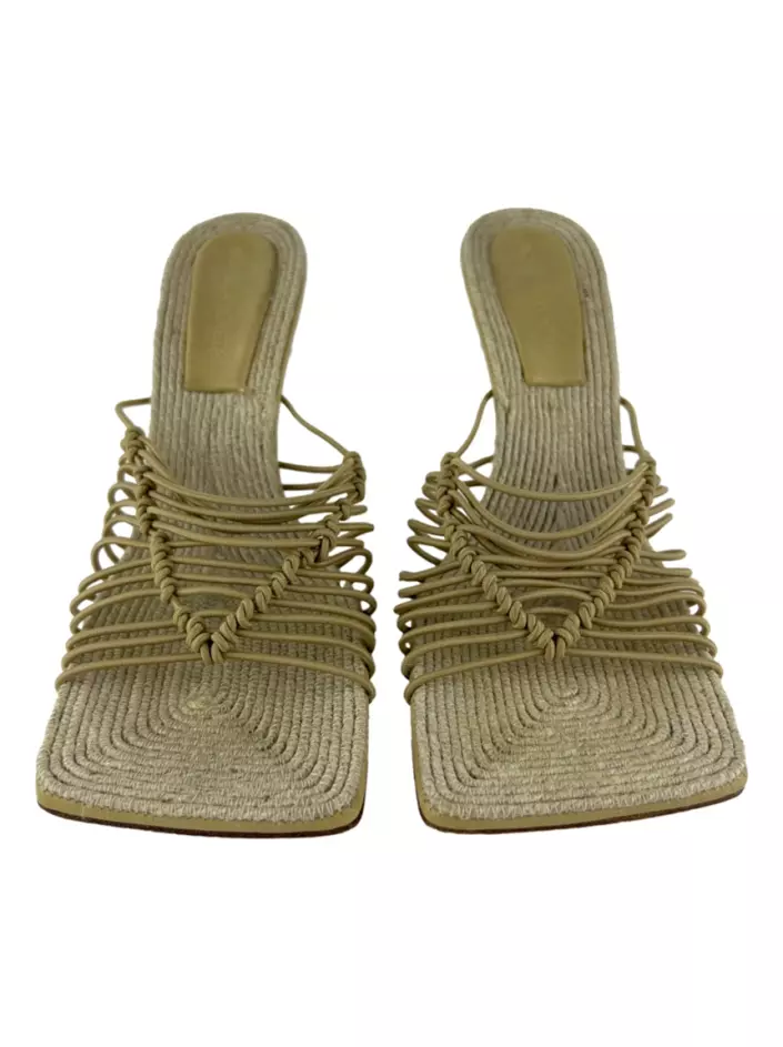 Sandália Bottega Veneta Cindy Mule Bege - SZ5060 Original