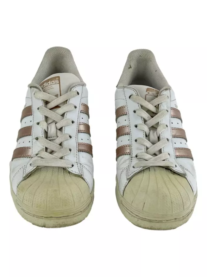 Adidas superstar couro store branco