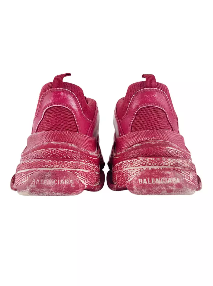 Tênis Balenciaga Triple S Clear Sole Rosa