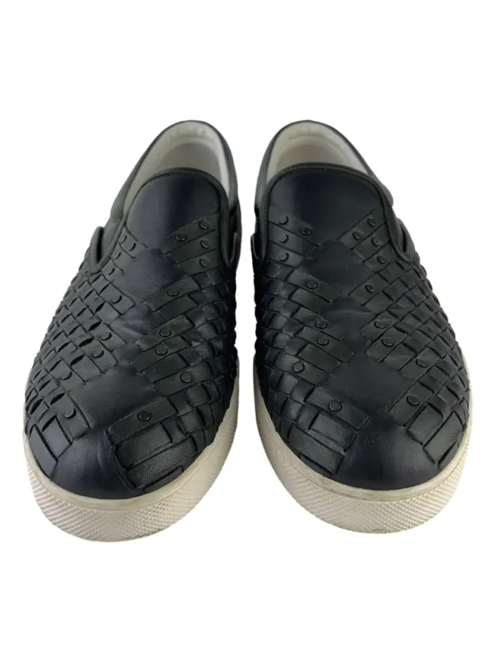 Tênis Bottega Veneta Intrecciato Slip On Preto - AGO219 Original ...