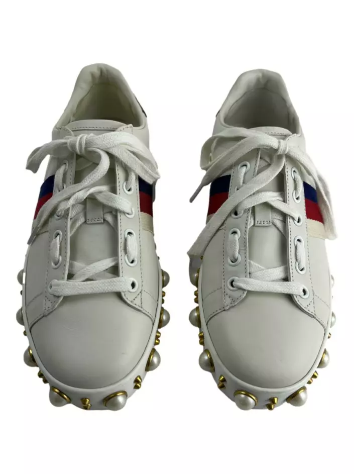 Tenis gucci con fashion perlas