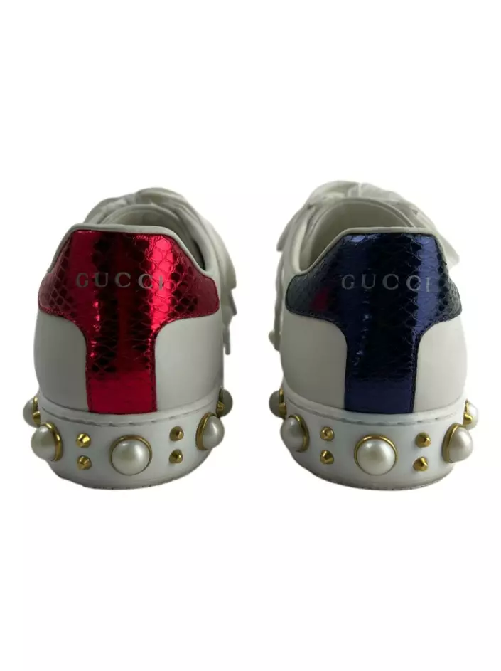 Tenis gucci con fashion perlas