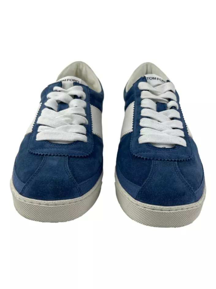 Tênis Tom Ford Bannister Low Top Azul Original - RNZ37 | Etiqueta Única