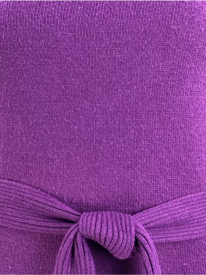 Vestido Armani Exchange Tricô Lã Roxa Original - | Etiqueta Única