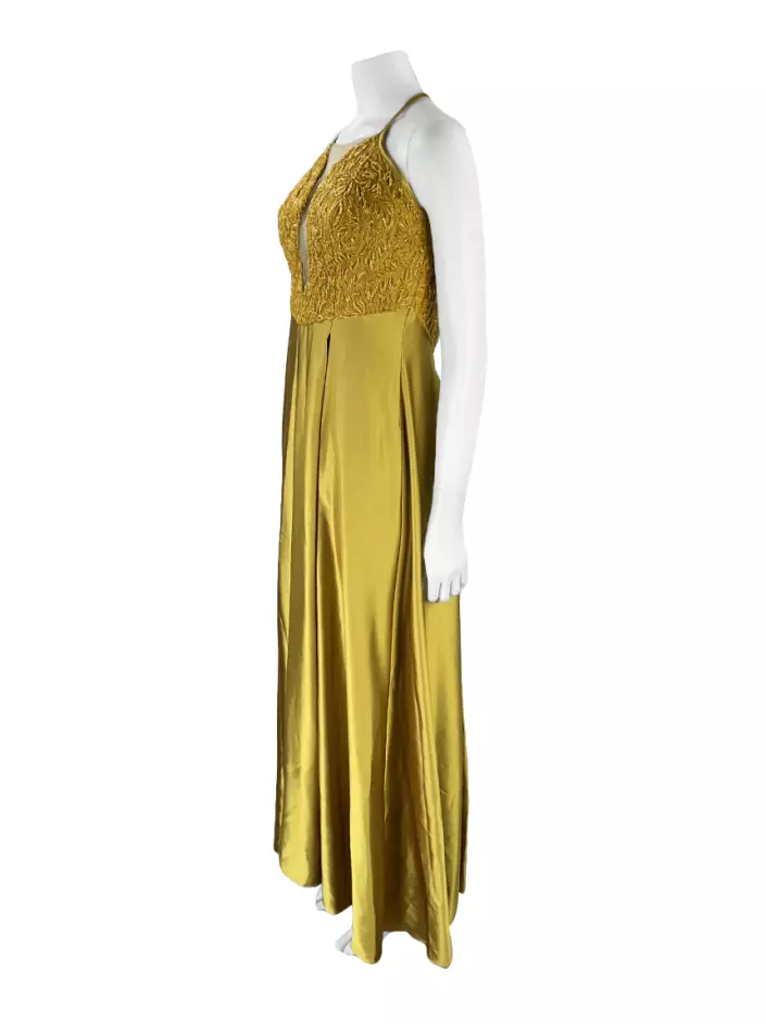 Vestido Arthur Caliman Bordado Dourado Original Etiqueta Nica