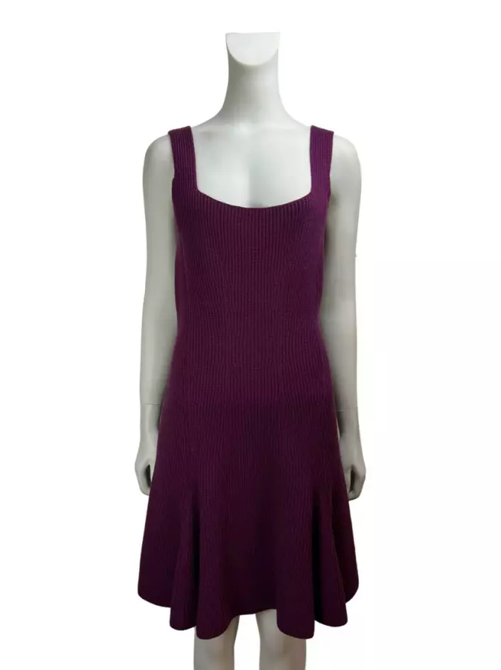 estido Christian Dior Tricot Lã Roxo