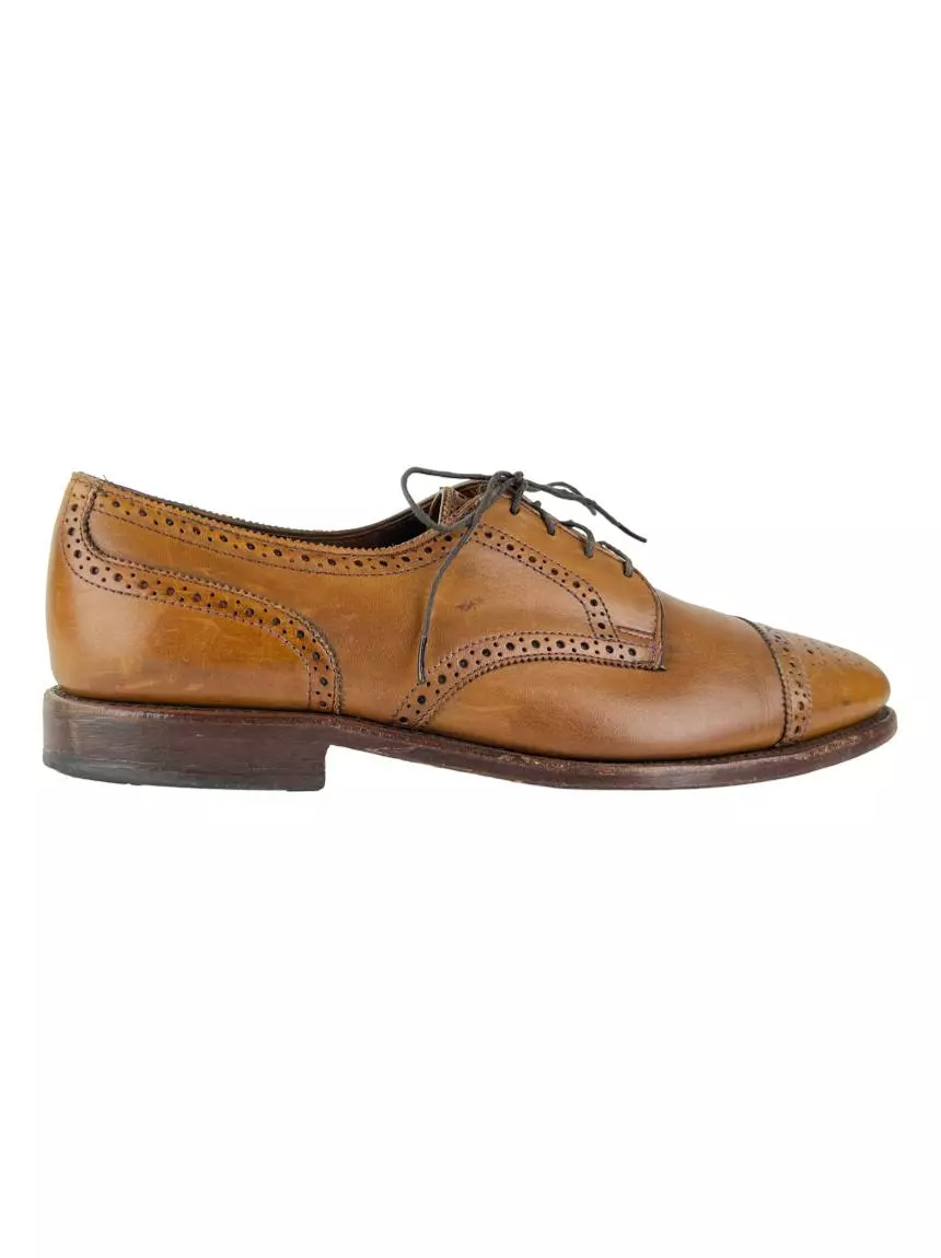 【1970s】Allen Edmonds MacNair US9.5D 27cm Loafer Allen Edmonds Couro Marrom - CFID3 Original | Etiqueta Única