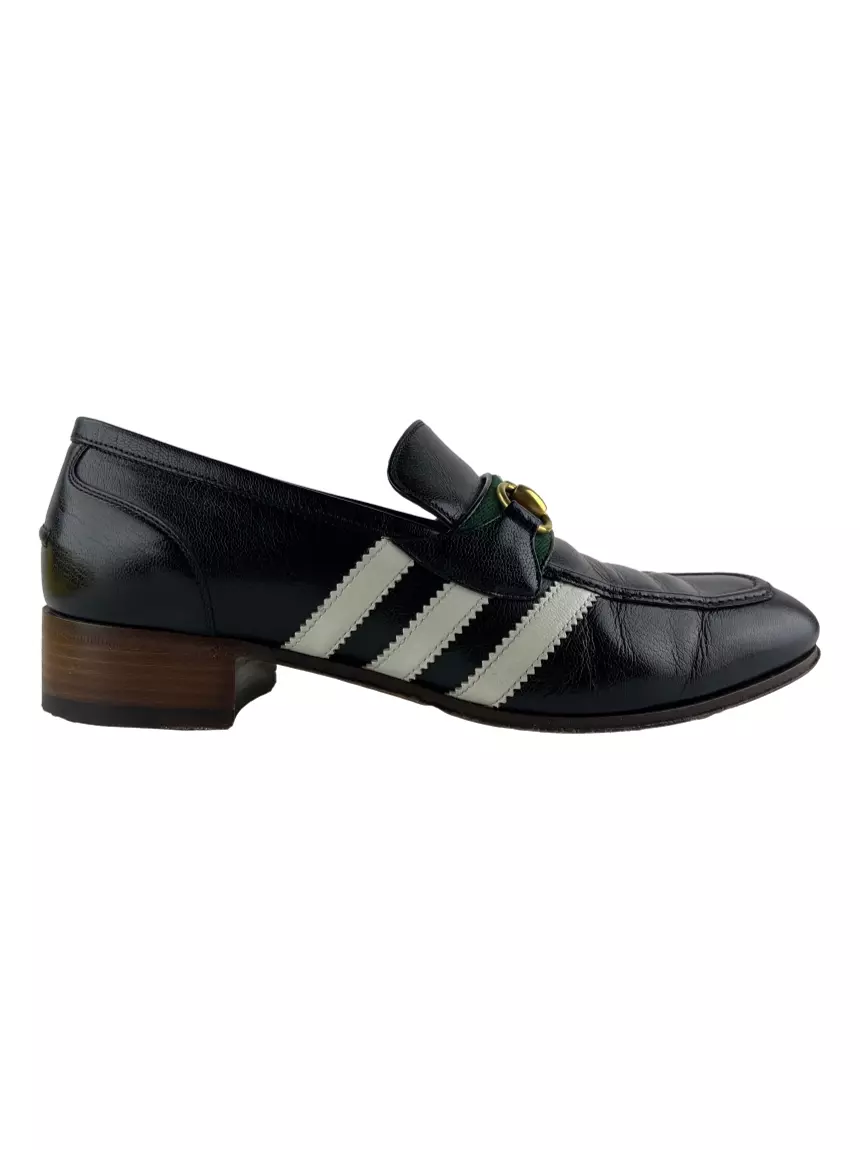 Loafer Gucci x Adidas Couro Preto - EEY195 Original | Etiqueta Única