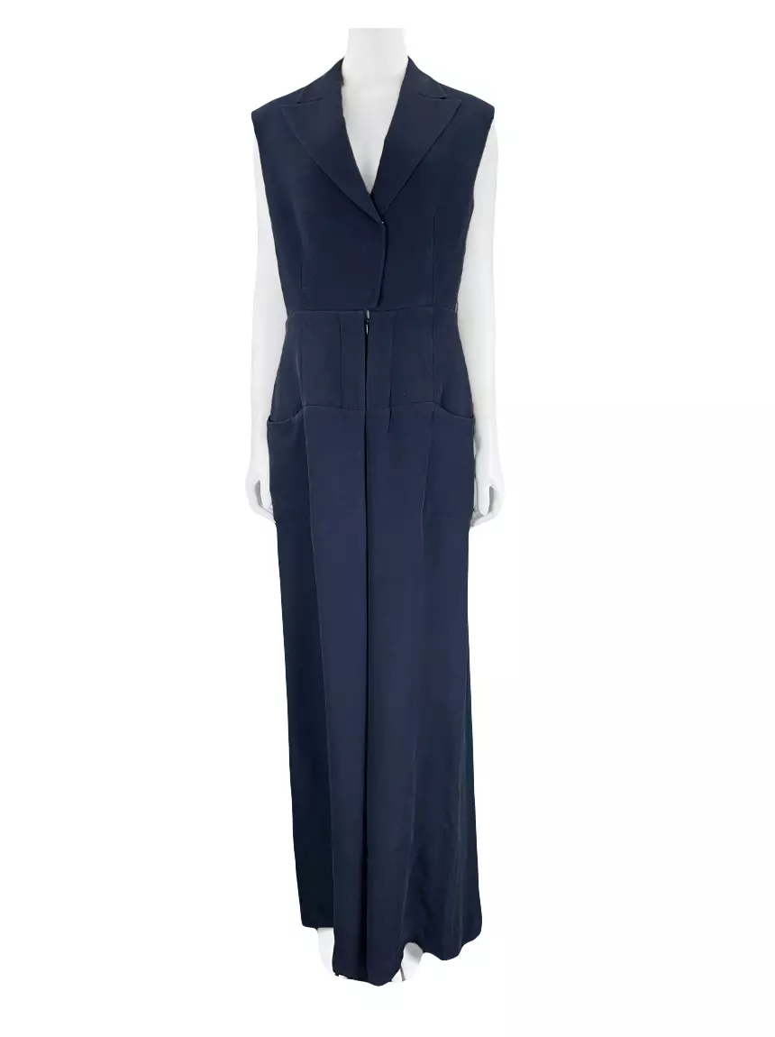 Macacão Christian Dior Seda Azul - SZ8574 Original | Etiqueta Única