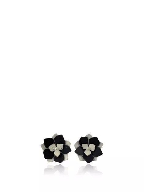 Abotoadura Anne Fontaine Floral P&B