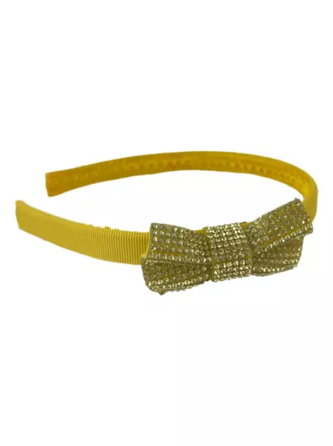 Tiara Monnalisa Laço Amarelo