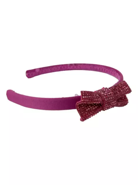 Tiara Monnalisa Laço Rosa