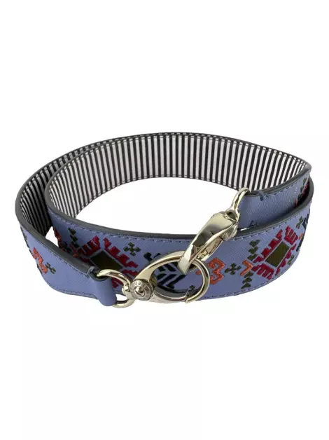 Alça Henri Bendel Reversível Azul