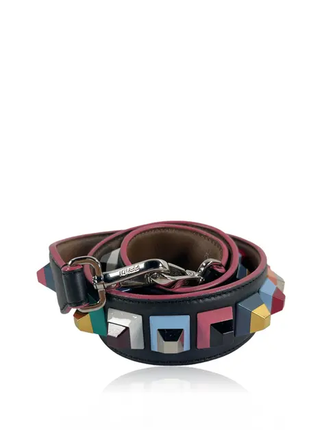 Alça Fendi Plexiglass Bi-Color Studded