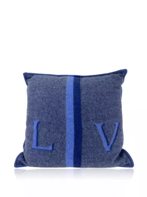 Almofada Louis Vuitton Lã Azul