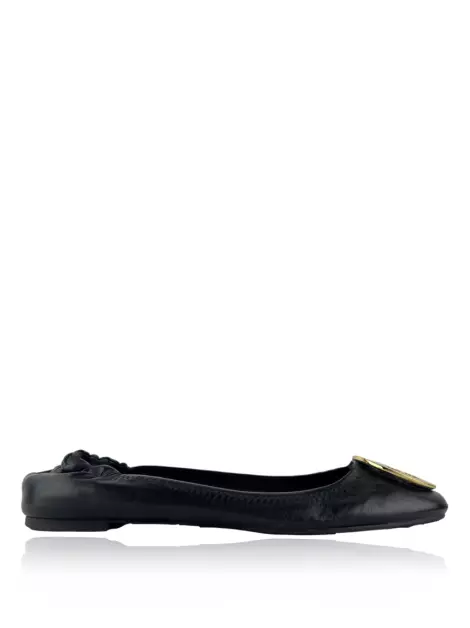 Alpargata Tory Burch Couro Preto