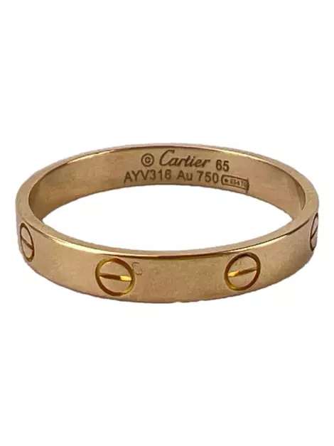 Anel Cartier Love Ouro Rosa 18K