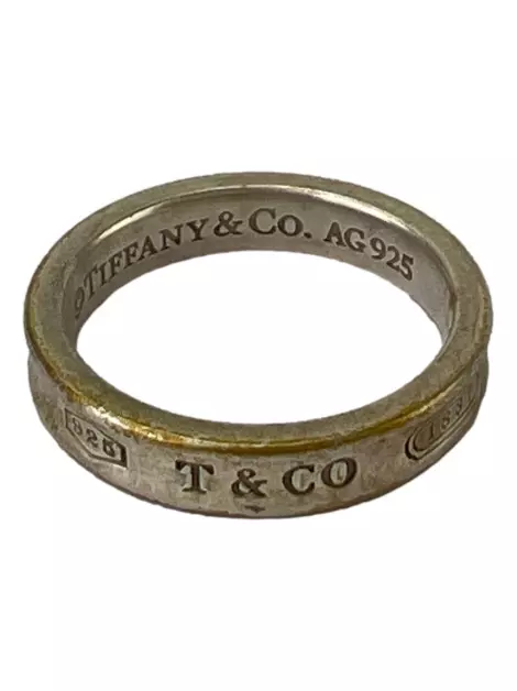 Anel Tiffany & Co 1837 Prata
