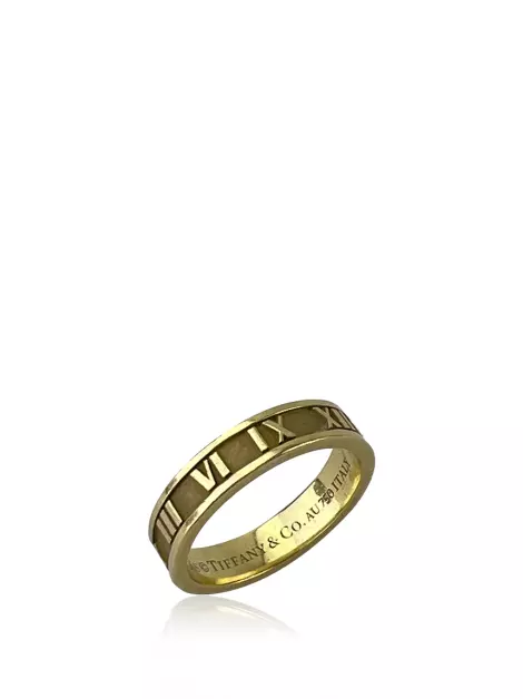 Anel Tiffany & Co Atlas Ouro