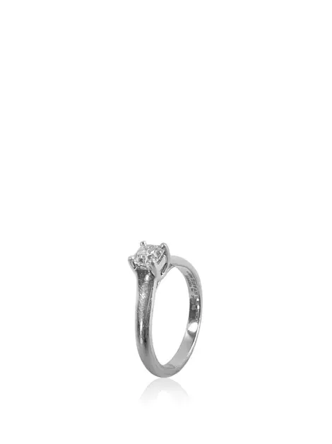 Anel Tiffany & Co Lucida Platina e Diamante Vintage