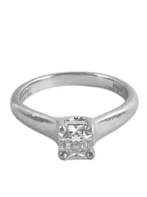 Anel Tiffany & Co Lucida Platina e Diamante Vintage