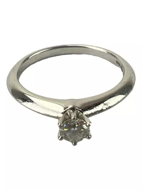 Anel Tiffany & Co Solitário Platina