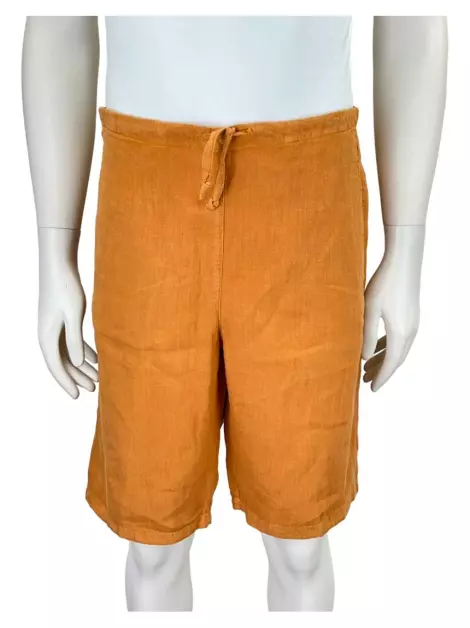 Bermuda Ermenegildo Zegna Linho Laranja