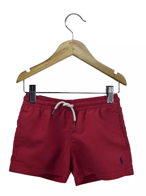 Bermuda Polo Ralph Lauren Elástico Vermelho