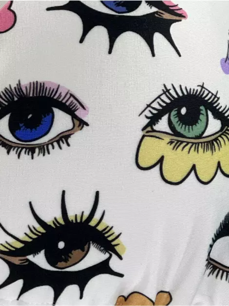 Biquini Triya Olhos Branco