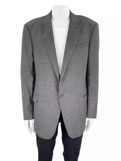 Blazer Armani Collezioni Executive Lã Cinza