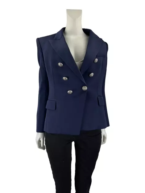 Blazer Balmain Lã Azul
