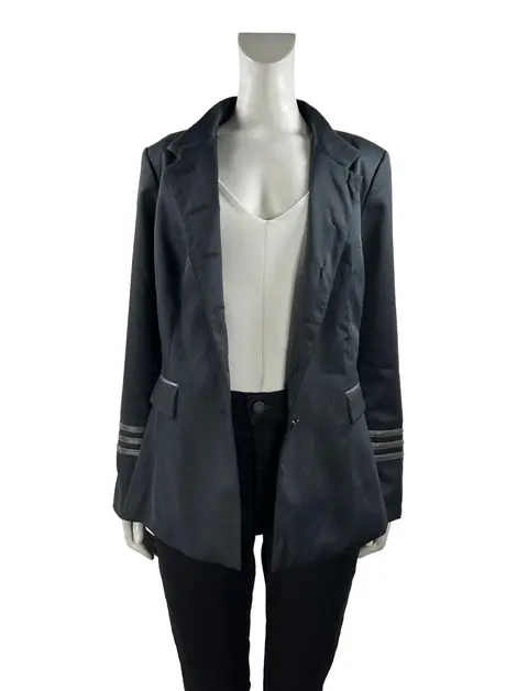 Blazer Carol Bassi Tecido Preto