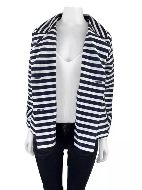 Blazer Carolina Herrera Listras Bicolor