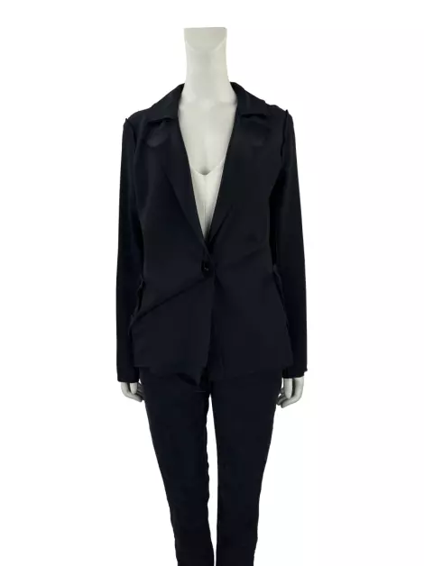 Blazer Clo Orozco Texturizado Preto