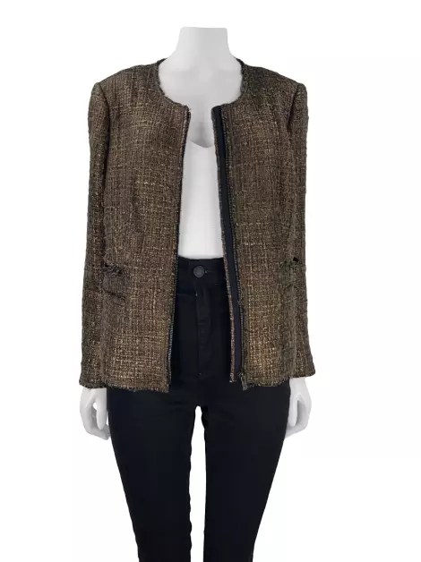 Blazer Club Monaco Reto Marrom