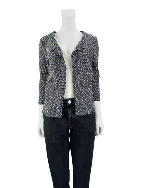 Blazer Costume Texturizado Azul