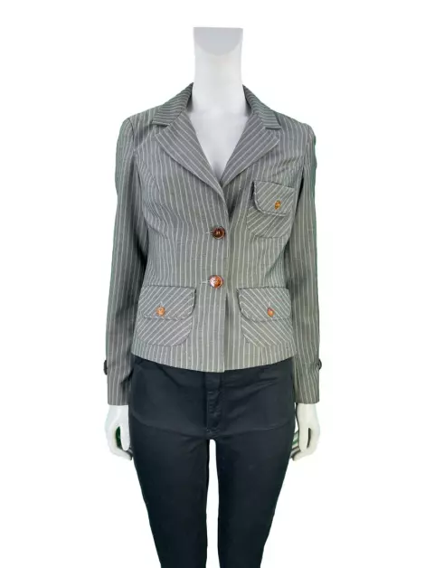 Blazer Cris Barros Lã Listras
