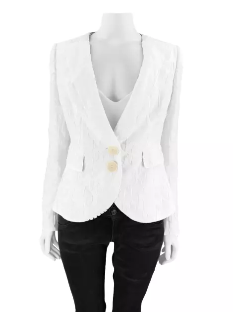 Blazer Emporio Armani Floral Branco