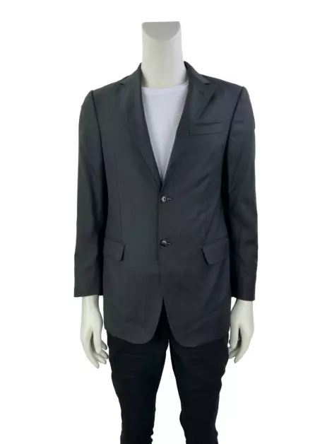 Blazer Ermenegildo Zegna Gritti Lã Preto Masculino